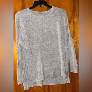 Aerie Gray Knit Sweater Oversized OS Fits Most